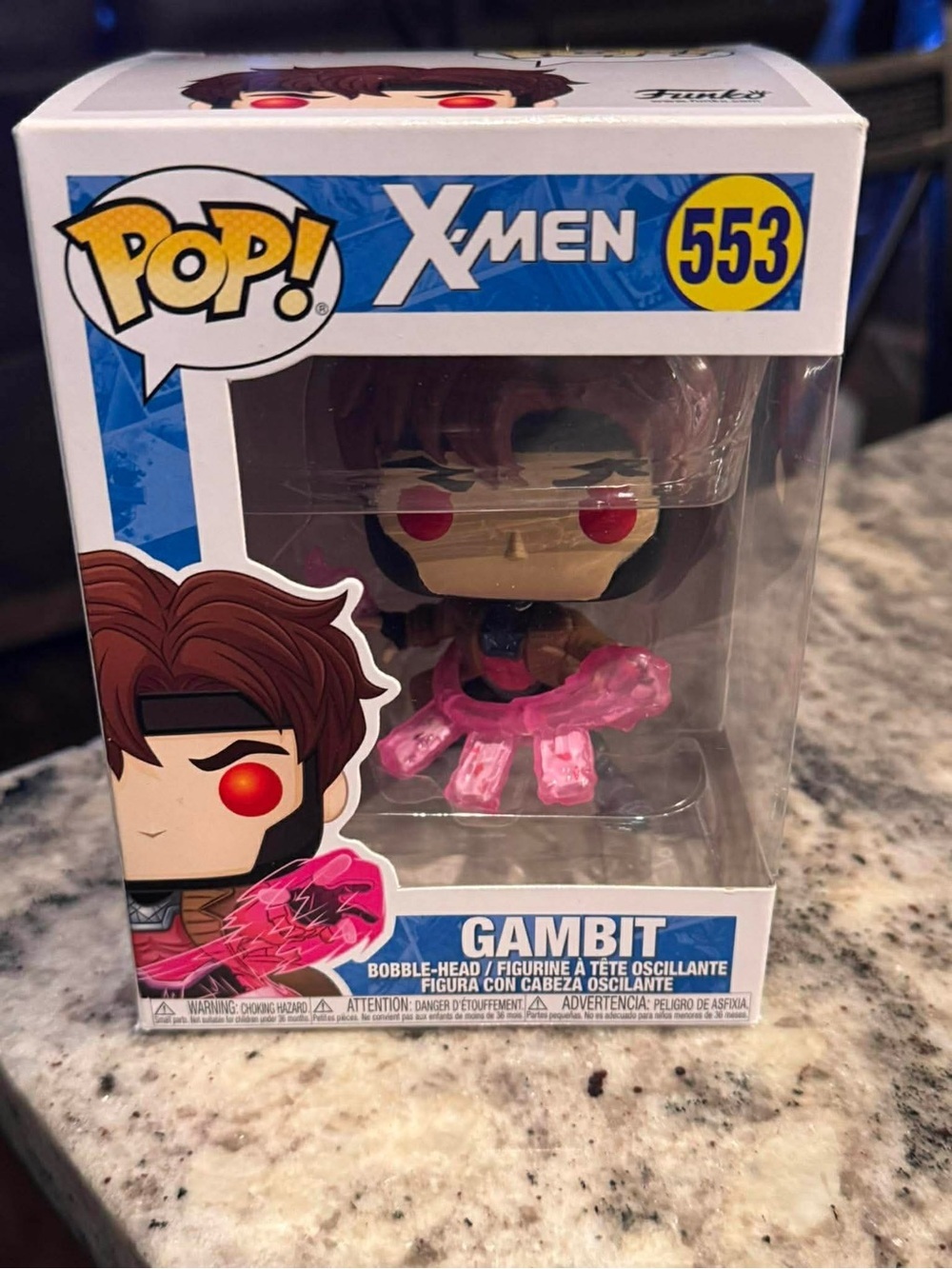 Funko X MEN MARVEL Gambit Pop! Figure with Pink Energy Effects